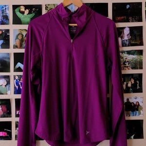 💜 Long Sleeve Active Zip Up Top